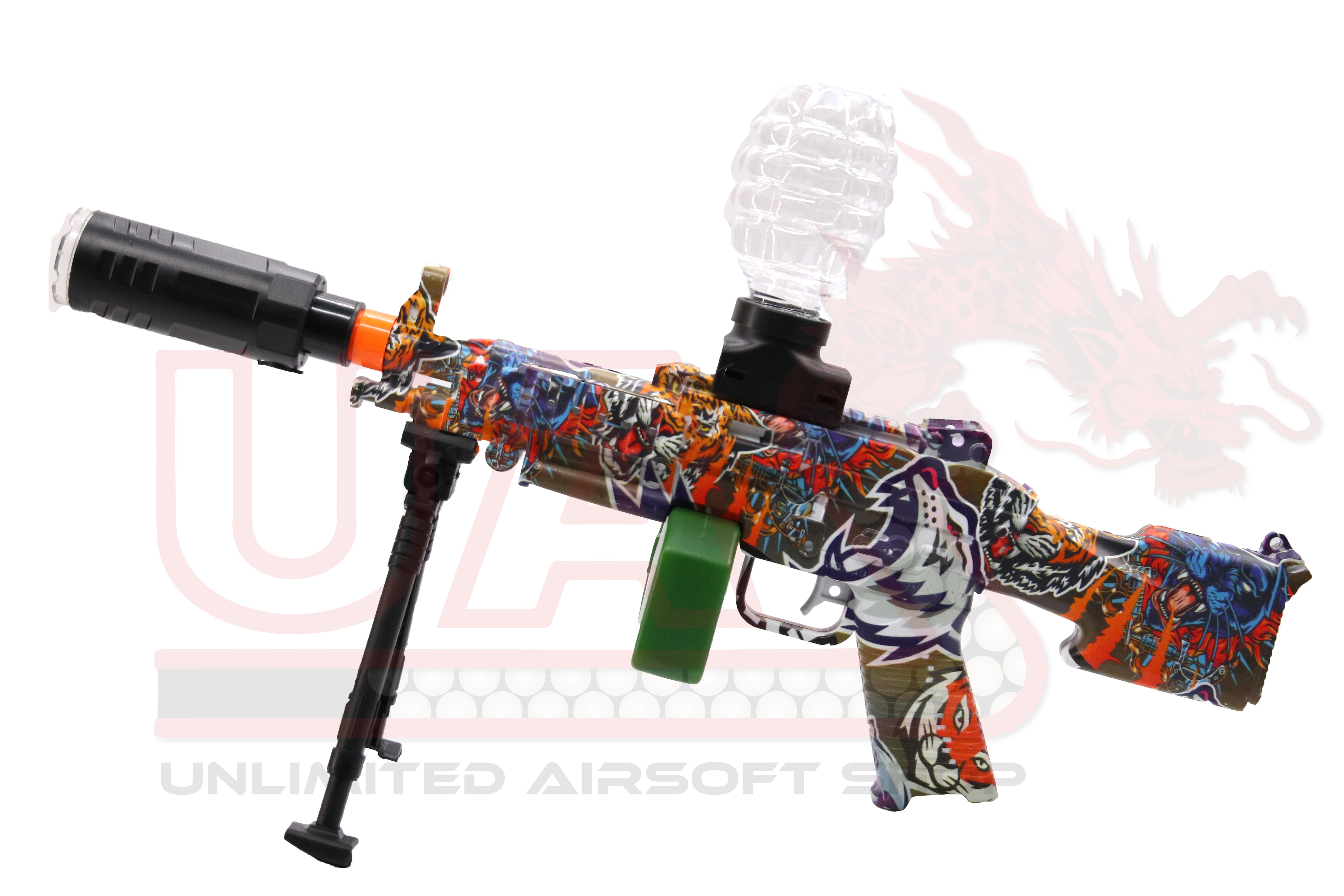 Electric Gel Blaster - M249 Sticker Bomb – NZ Blasters